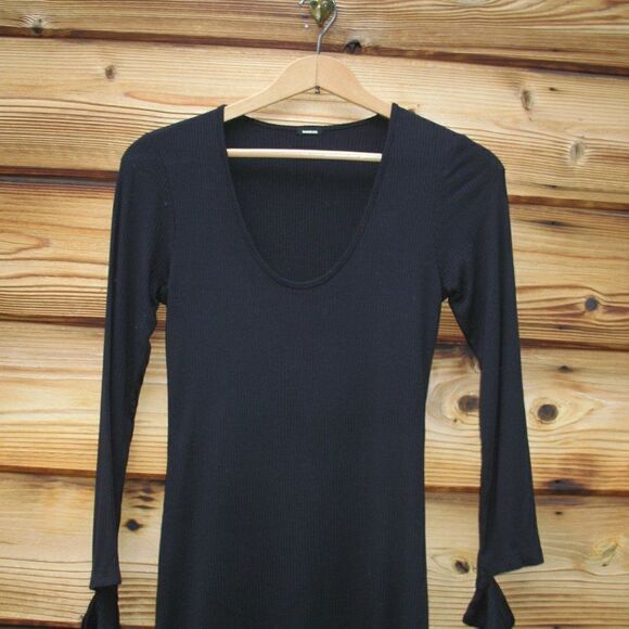 Monrow Black Midi Body Con Dress - Picture 4 of 11